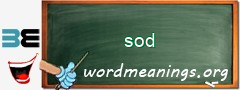 WordMeaning blackboard for sod